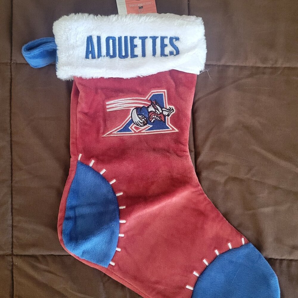 CFL FOOTBALL MONTREAL ALOUETTES CHRISTMAS STOCKING